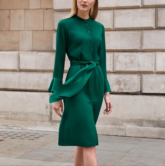 Libby London Shoreditch Green Shirt Dress - Picture 7 of 8